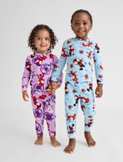 Baby And Toddler Girls Spidey Snug Fit Cotton Pajamas