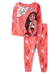 Baby And Toddler Girls Moana™ Snug Fit Cotton Pajamas