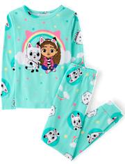 Girls Gabby's Dollhouse™ Snug Fit Cotton Pajamas