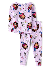 Baby And Toddler Girls Gabby's Dollhouse™ Snug Fit Cotton Pajamas