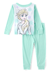 Baby And Toddler Girls Frozen™ Elsa Snug Fit Cotton Pajamas