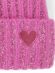 Bonnet à pompon Shimmer Icon pour filles