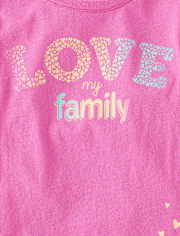 Lot de 3 t-shirts graphiques pour bébés et petites filles