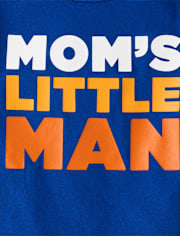Baby And Toddler Boys Mom's Little Man Graphic Tee