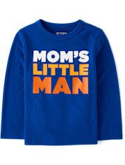 Baby And Toddler Boys Mom's Little Man Graphic Tee