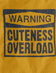 Baby And Toddler Boys Cuteness Overload Graphic Tee
