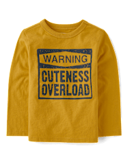 Baby And Toddler Boys Cuteness Overload Graphic Tee