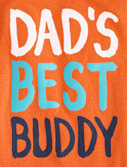 Baby And Toddler Boys Dad's Best Buddy Graphic Tee