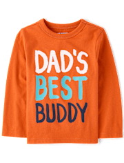 Baby And Toddler Boys Dad's Best Buddy Graphic Tee