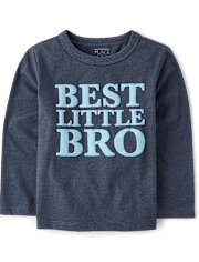 Baby And Toddler Boys Best Little Bro Graphic Tee