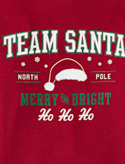 Baby And Toddler Matching Family Team Santa Graphic Tee