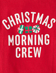 Baby And Toddler Matching Family Christmas Morning Crew Graphic Tee