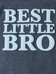 Baby Best Little Bro Graphic Bodysuit