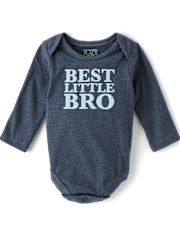 Baby Best Little Bro Graphic Bodysuit