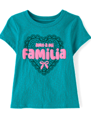 Baby And Toddler Girls Amo A Mi Familia Graphic Tee