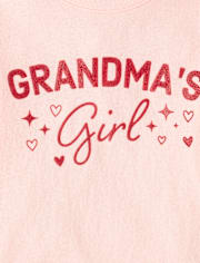 Baby And Toddler Girls Grandma's Girl Graphic Tee