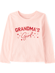 Baby And Toddler Girls Grandma's Girl Graphic Tee