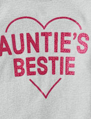 Baby And Toddler Girls Auntie's Bestie Graphic Tee