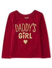 Baby And Toddler Girls Daddy's Girl Graphic Tee