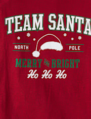 Kids Matching Family Team Santa Graphic Tee