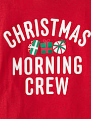 Kids Matching FamilyChristmas Morning Crew Graphic Tee