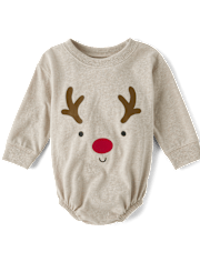 Body bébé à motif renne de Noël