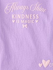 T-shirt graphique « Les filles brillent toujours »