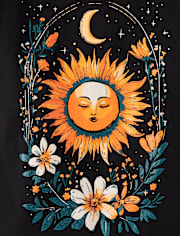 Girls Sun And Moon Graphic Tee