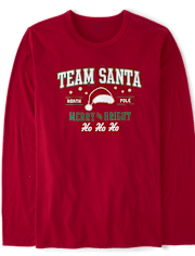 Adult Matching Family Team Santa Graphic Tee