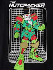 Boys Christmas Robot Nutcracker Graphic Tee