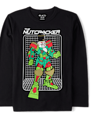 Boys Christmas Robot Nutcracker Graphic Tee