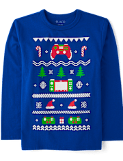 Boys Christmas Game Controller Graphic Tee