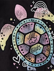 Girls Turtle Graphic Tee