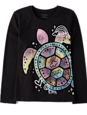 Girls Turtle Graphic Tee