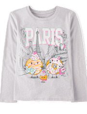 Girls Donuts in Paris Graphic Tee