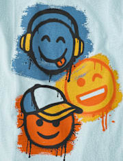 Boys Emojis Graphic Tee