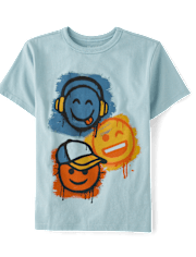 Boys Emojis Graphic Tee