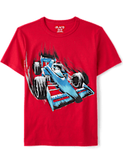 Boys Race Car Graphic Tee