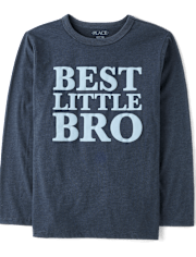 Boys Best Little Bro Graphic Tee