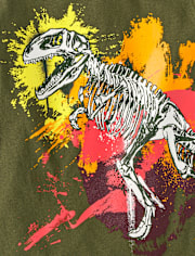 Boys Dino Splatter Graphic Tee