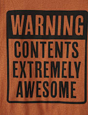 Boys Awesome Contents Graphic Tee
