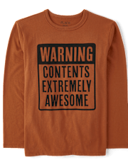 Boys Awesome Contents Graphic Tee