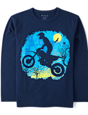 Boys Biker Graphic Tee
