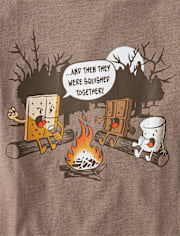 Boys Camping Smores Graphic Tee