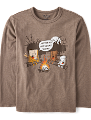 Boys Camping Smores Graphic Tee