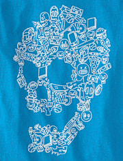 Boys Icon Skull Graphic Tee