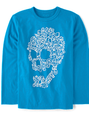 Boys Icon Skull Graphic Tee