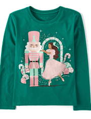 Girls Christmas Nutcracker Graphic Tee