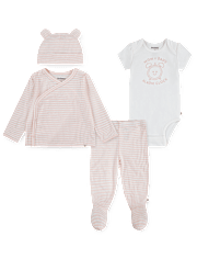 Baby Girls Huggies Gingham 4-Piece Take Me Home Set