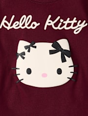Girls Hello KittyÂ® Puff Print Bows Baby Tee